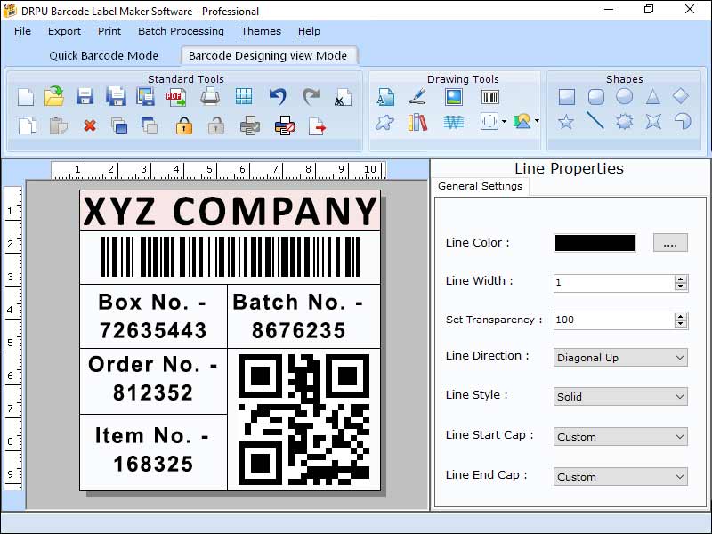 Professional Label Maker Windows App screenshot