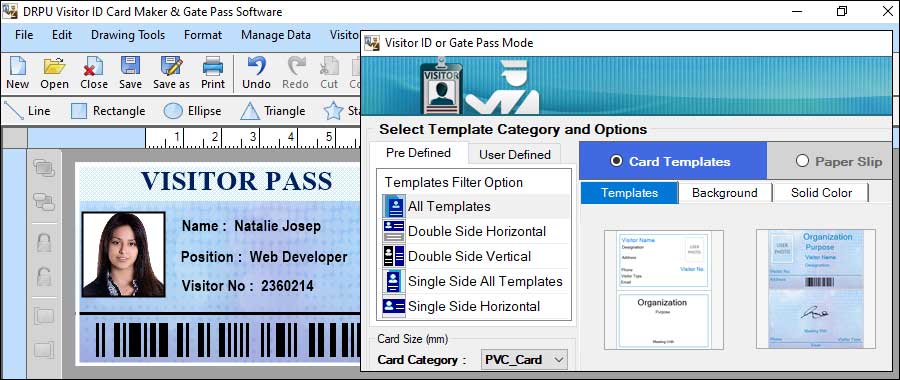 Working of Gate Pass Maker