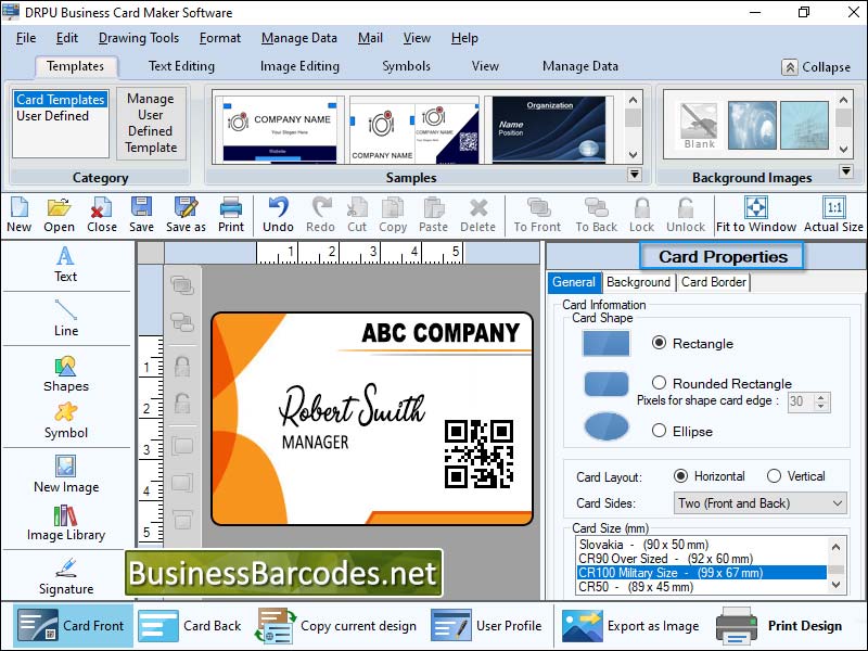 Create Own Business Card Software 6.1.8.0 full