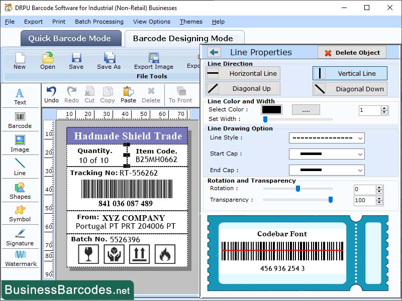 Software for Coda Barcode Creation 2.1.7 full
