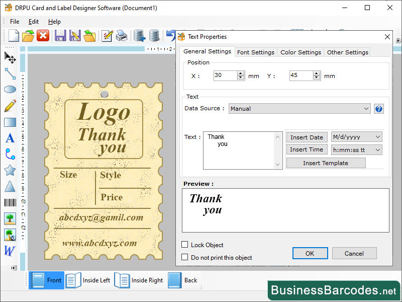 Windows 10 Corporate Edition Card Designer full