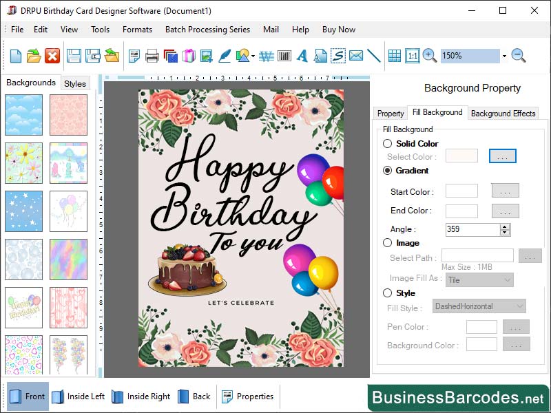 Digital Birthday Card Printing Software 12.8 full