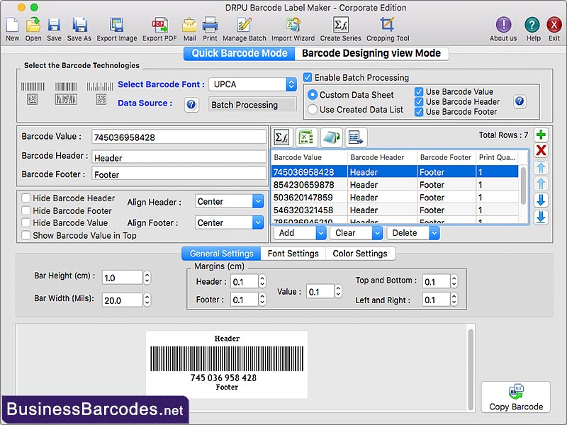 Mac Barcode Label Maker 6.8.7.3 full