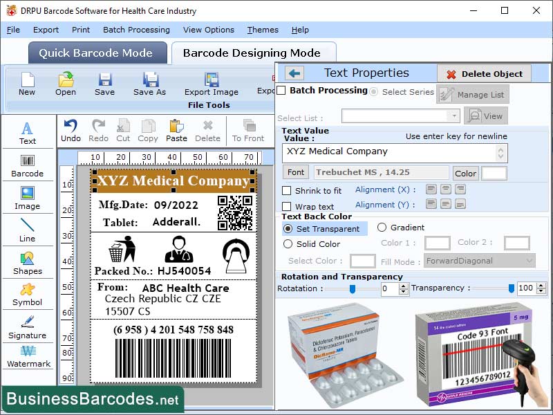Healthcare Barcode Scanner Software software