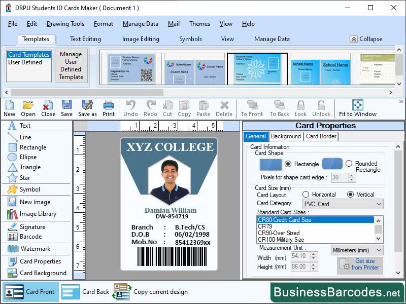 Student ID Card Generator Tool 9.5.2 full