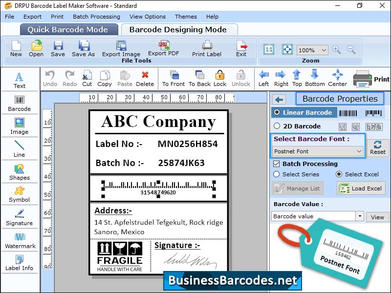 Postal Service Barcode Software 8.2.7.5 full