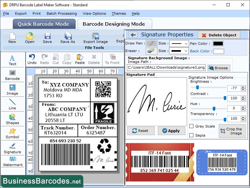 Reliable ITF Barcode Labels Software 8.3.2 full