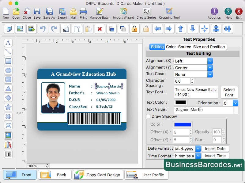 Mac Student ID Card Designer 6.0.0.1 full