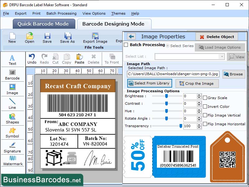 DataBar Truncated Barcode Maker 7.3.4.6 full