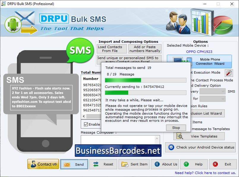 SMS Sender Software Download for PC 7.3.6.7 full