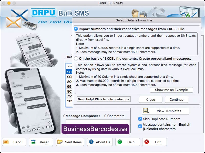 Mac Business SMS Software 8.7.4 full